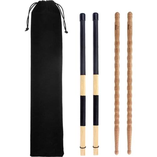 Pair Wood Drum Sticks Drumsticks Wood Tip Drumstick Student Drum Sticks Musical