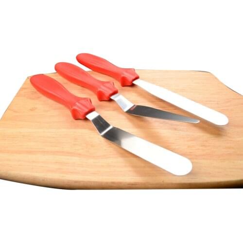 Durable 3pcs/set Blade Angled Espatula Spatula Cake Icing Spatula Smooth Filling Tool Cutter Set DIY Baking Pastry Tool