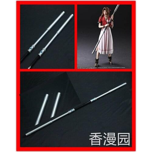 Game Final Fantasy VII FF7 Aerith Gainsborough Wand Cosplay Props Prop Cosplay Replica Weapon Halloween Carnival Custom