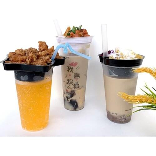 50pcs Net red disposable plastic cup 300ml 360ml 450ml 500ml beverage cups birthday party packaging yogurt juice milk tea cup