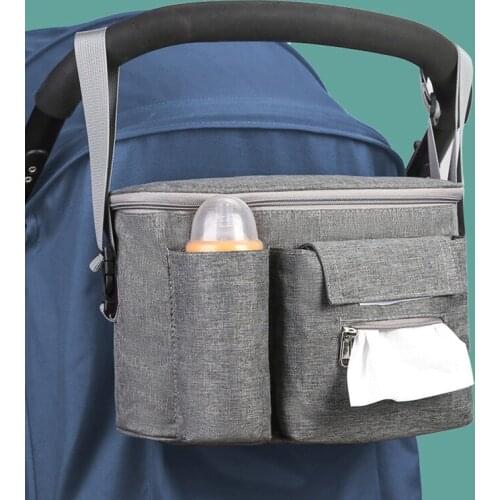 Baby Stroller Bag Organizer Bottle Cup Holder Diaper Bags Maternity Nappy Bag Accessories For Portable Baby Carriage