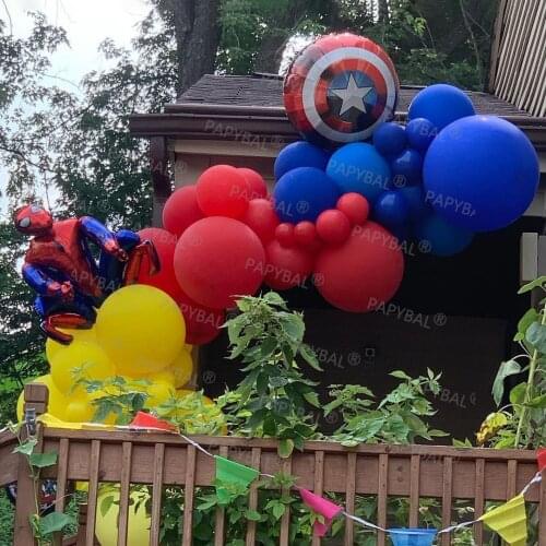 MARVEL Party Balloons 3D Big Spider Supper Hero Man Number Foil Birthday Decoration Kids Supplies Gifts Anniversaire Supplies