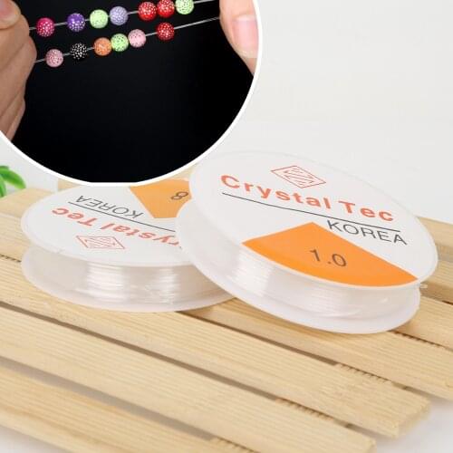 High Quality 0.5/0.6/0.7/0.8/1MM Length Diameter Crystal Elastic Beading Cord String Thread For DIY Necklace Bracelet