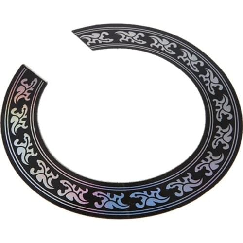 Hard PVC Circle Sound Hole Rosette Inlay For 38 39 inch Acoustic Guitars Decal Guitar Accessories