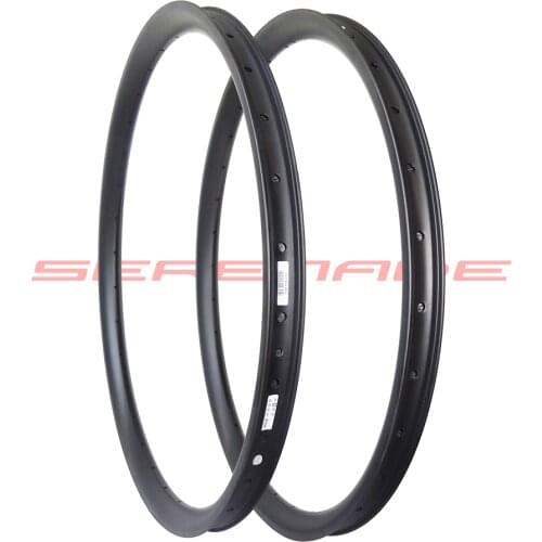 29er xc / trail version 28mm Width Carbon Fiber Mountain Bike Clincher Rim Tubeless Compatible
