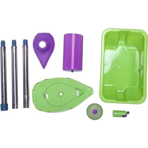 9Pcs/Set Paint Roller Tray Sponge Pads Kits Household Painting Brush Wall Decorative Hand Tools Home Room Diy Hand Tool Set