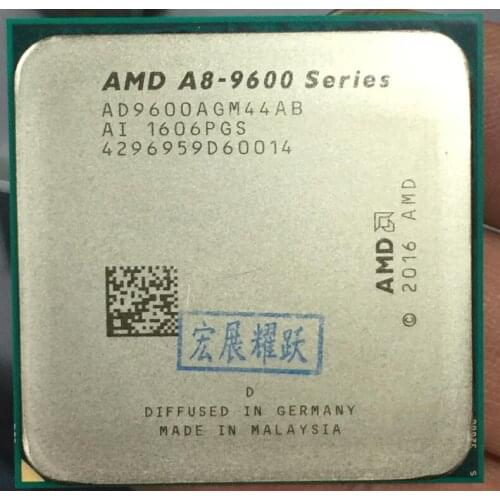 AMD A8-Series A8-9600 - AD9600AGM44AB A8 9600 APU Quad-Core CPU 100% working properly Desktop Processor