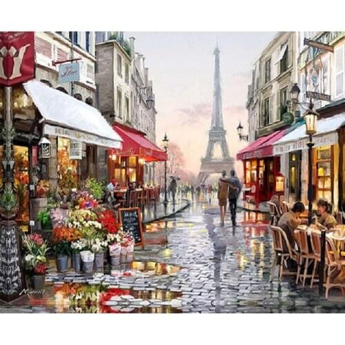 Diy Diamond Painting Paris Tower Cross Stitch Kits Full square 5d Diamond Embroidery Mosaic Home Decor Y1922