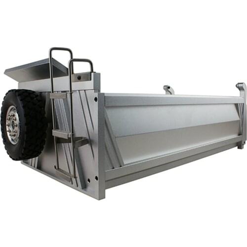 1/14 Rc Truck Tamiya 6X6 Dump Bucket Dump Truck Body Cargo Model Parts LESU Model 400MM