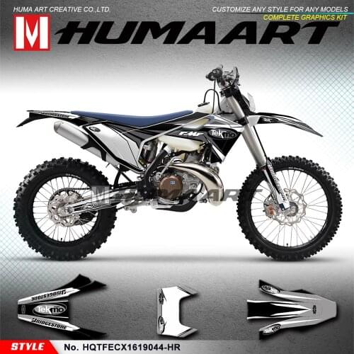 HUMAART Full Vinyl Wrap Kit Motocross Décor Kit Fit for TE FE TX FX FS TC FC 125 150 250 300 350 450 501 2016 2017 2018 2019