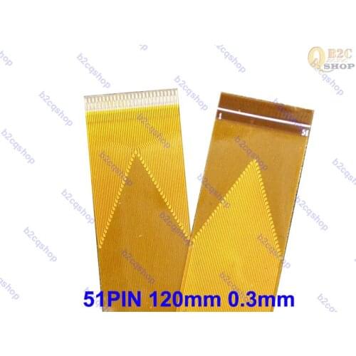 Different Side Rev 51PIN 120mm 0.3mm pitch FFC FPC cable LVDS MIPI LCD cable