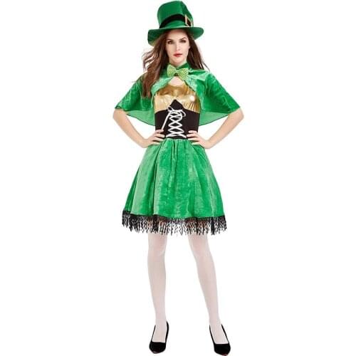 Halloween Costume Show Western European National Festival St. Patricks Day Irish Goblin Dwarf Show Skirt