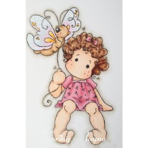 Magnolia Girl Stamp Scrapbooking New Alphabet Stamp Embossing Craft Silicone Transparent Stampstampons