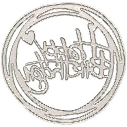 Happy Birthday Metal Cutting Dies Stencil DIY Scrapbooking Album Stamp Paper Card Embossing Craft Decor #314