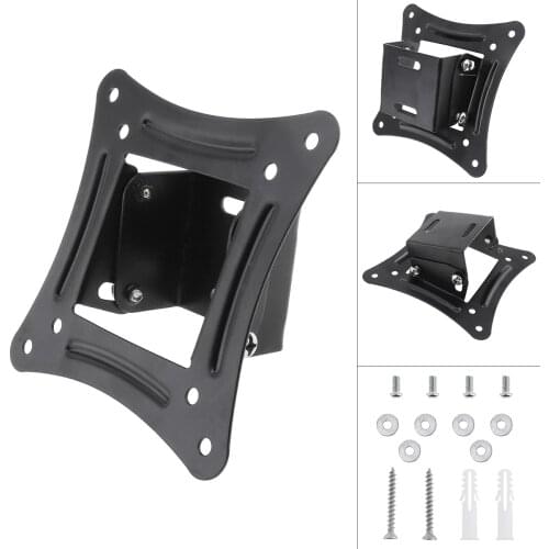 14 - 26 inches LCD LED Monitor TV Wall Mount Mounts Bracket Fixed Flat Panel TV Frame Support 10 Degrees Tilt Angle Flat Panel