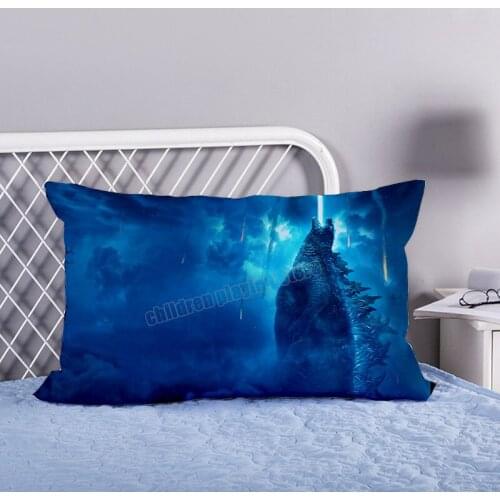 Godzilla vs King Kong Pillow Cases Short Plush PillowCases zipper pillowcases decorative pillows for 50*70cm cartoon bed linings