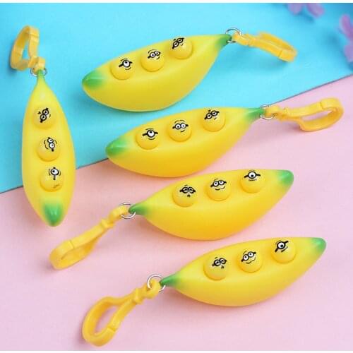 Newest Arrival Squeeze Toy with Retractable Eyeballs Keyring Realistic Looking Stress Relieve Tool