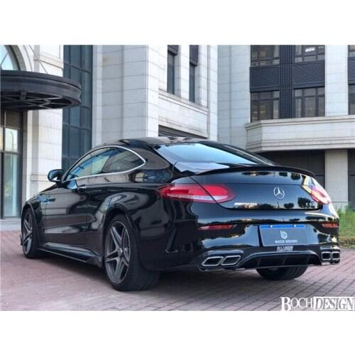 Suitable For Modified C63s Rear and Throat C200 C260 Coupec Two Door Carbon Fiber Tail Lip
