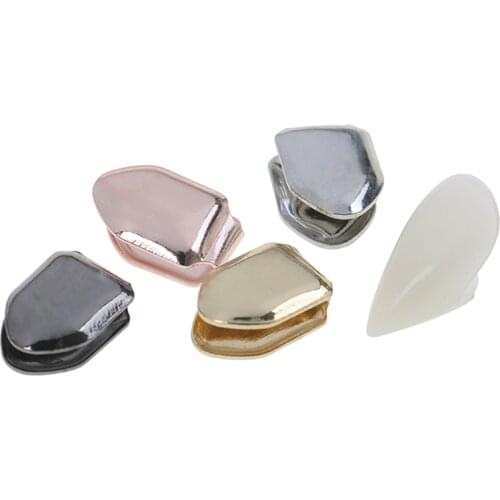 Gold Plated Hip Hop Teeth Grillz Caps Top Or Bottom Grill False Teeth Whitening Gold Plated Small Single Tooth Cap