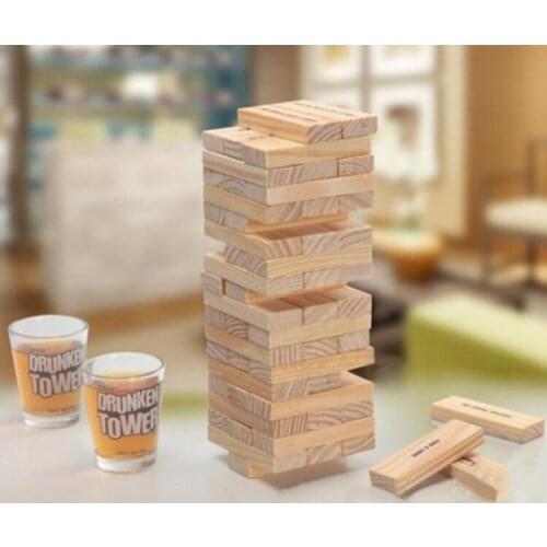 Drunken Tower Drinking Game Fun Game Drinking Games Jigsaw Board Game Bingo Night Club Party Board Games Building Block Beer Cup
