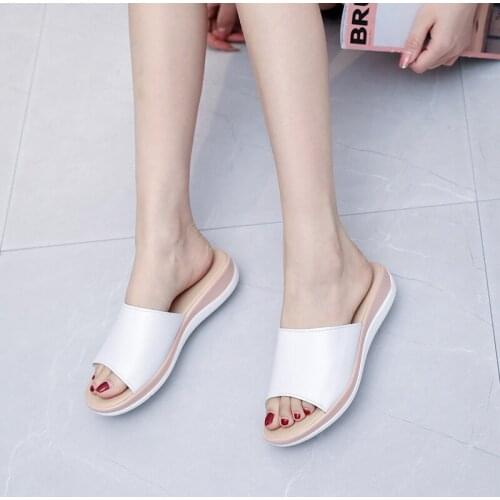 Slippers Female Summer New Style Slope With Comfortable Pregnant Women Sandals And Slippers Female Large Size Female Sandals