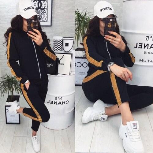Spring Autumn Womens Tracksuit Zipper Top And Pants Casual Sport Suit Winter 2 Piece Woman pant suits Women Two Piece Set Outfi