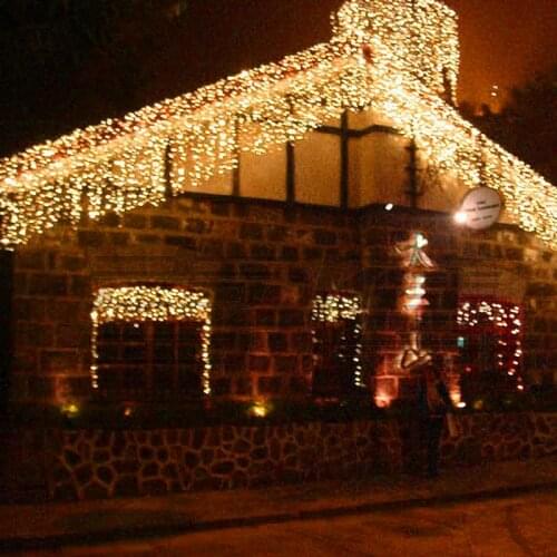 LED Fairy Curtain String Light Waterfall Lights with 8 Modes Controller for Indoor Outdoor Patio Christmas Decorations for Home