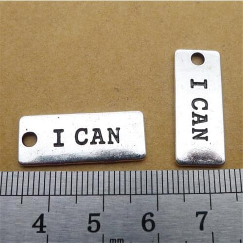I Can Charm Pendants Jewelry Making Finding DIY Bracelet Necklace Earring Accessories Handmade Tools 5pcs