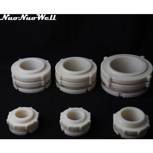 1pc ABS 1 1/4"~4 inch thread Fish Tank Joint Water Tank Pipe Drainage Waterproof Pipe Connector Aquarium Supplies DN40~DN100