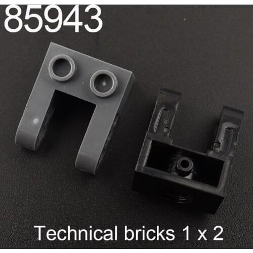 10PCS 85943 High-Tech Brick 1 x 2 with Hole and Dual Beam Extensions Building Block Bricks Accessories Parts MOC