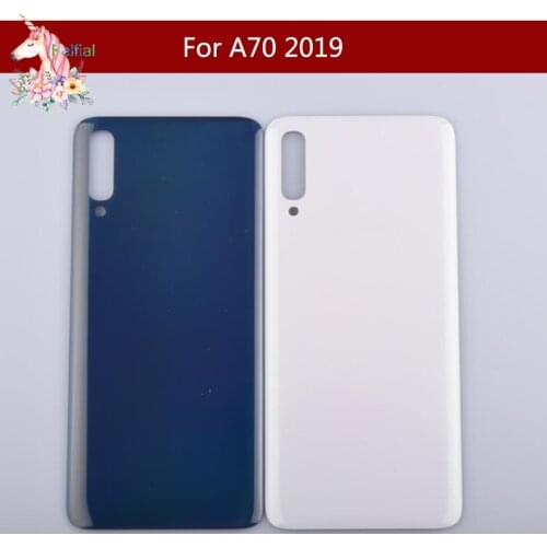 10pcs/lot For Samsung Galaxy A70 A705 SM-A705F SM-A7050 Housing Battery Door Rear Back Glass Cover Case Chassis Shell A70 A705