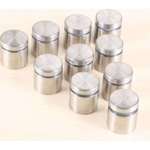 10pcs/set Stainless Steel Standoffs Bolts Hollow Mount Advertisement Screws Decor Mirror Glass Nail Advertising Fastener 25mm