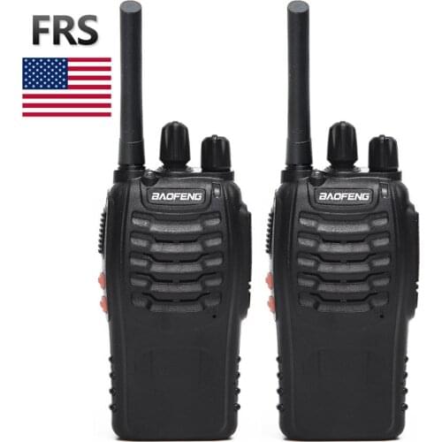 2pcs BAOFENG BF-88A FRS Rechargeable Walkie Talkie (Upgrade Version BF-888S) Two Way Radio VOX LED Flashlight