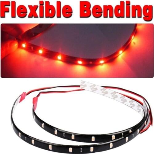 2PCS Waterproof DC 12V Motor LED Strip Underbody Light For Car Motorcycle PVC Low Power Consumption Waterproof LED Lights Strip