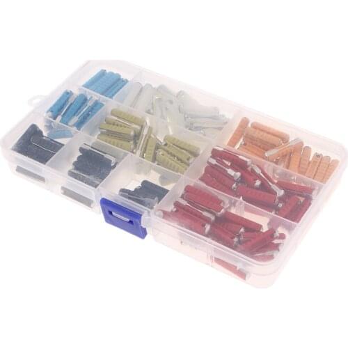 200Pcs 5A 8A 10A 16A 25A 30A TorpedoType Fuse Assortment Kit For Cars