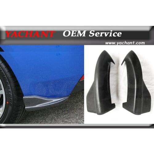 FRP Fiber Glass Rear Bumper Spats Fit For 2008-2010 GRB STI CS Bottom Line Type1 Style Rear Caps Corner Extension Attachment