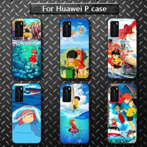Goldfish on the cliff Japanese anime Phone Case for huawei P40 pro lite P8 P9 P10 P20 P30 psmart 2019 2017 2018