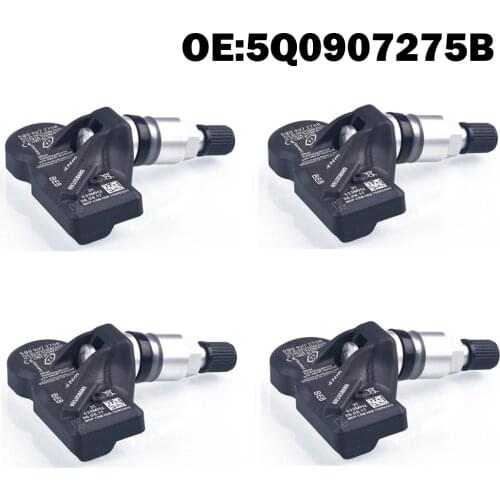 4 PCS Car Tire Pressure Monitor Sensor TPMS 5Q0907275B for Audi A3 Q7 Q5 A4 A5 VW Arteon Teramont, passat phaeton phideon