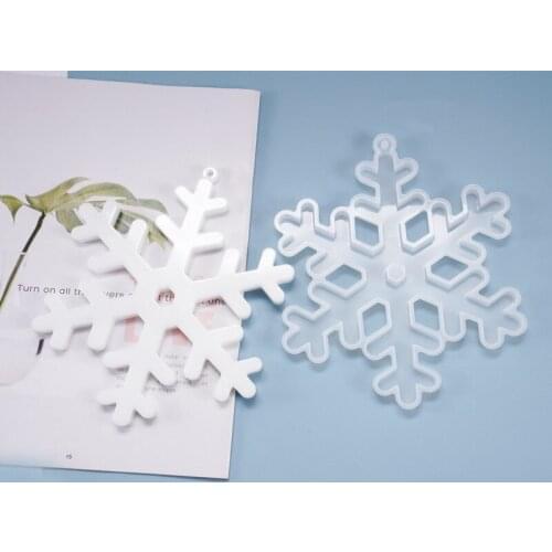 DIY Silicone Mold Snowflake Listing Pendant High Quality Jewelry Tools 2020 New Christmas New Year Gift