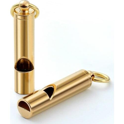 Loud Brass Whistle Portable Emergency Whistle Outdoor Survival Whistle Sports Hiking camping Tools Party Noise Maker Favors Gift