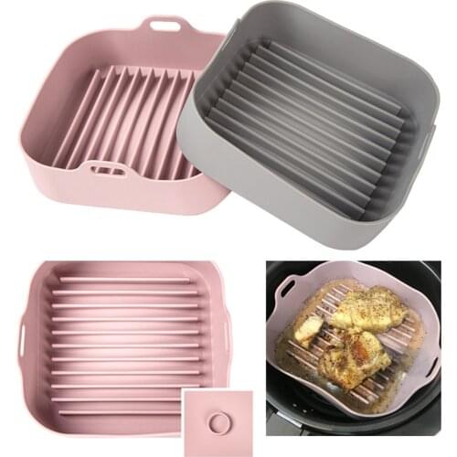 Multifunctional Air Fryer Silicone Pot Air Fryers Oven Accessories Microwave Oven Baking Tray Heat-resistance Baking Dishes