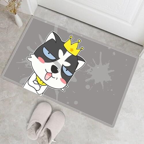 Cartoon Dog Pattern Doormat Entrance Door Bathroom Mat Home Decorate Rug Carpet Kitchen Rugs Not-slip Living Room Floor Carpets