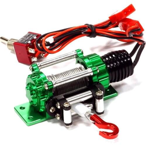 MHPC 1:10 RC CNC Aluminum Realistic Winch fits Axial Wraith SCX10 Rock Crawler Cod.FH31068