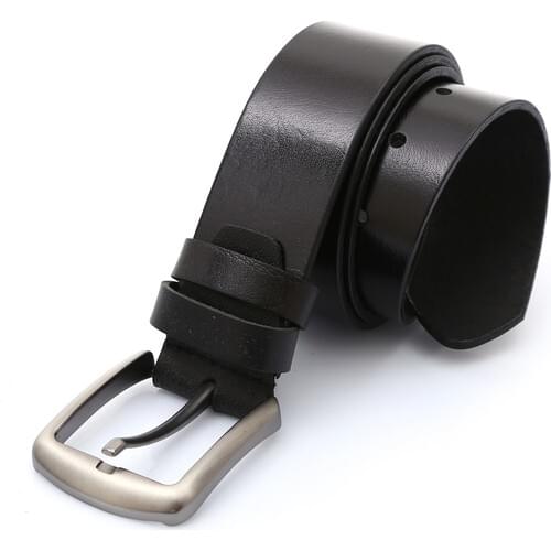 Genuine Leather Belt Sports/jean 4.5 cm Black-Men Paşala Brand-High Quality-Made in Turkey / Shipping from Turkey