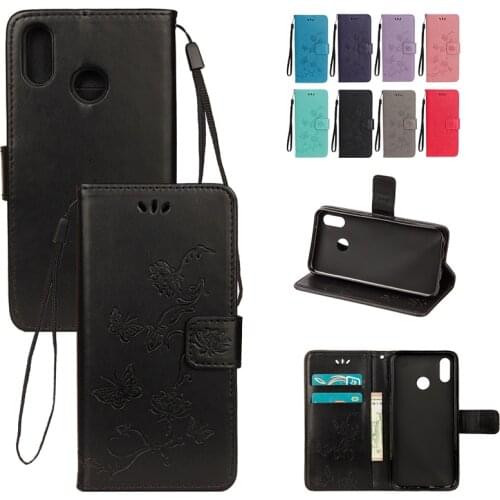 Solid Color Wallet Card Slot Flip Phone Case For Huawei Honor Play 20 10 10X 9 9X 8A 8X 7A 7C 6A Pro Lite With Stand Cases Cover