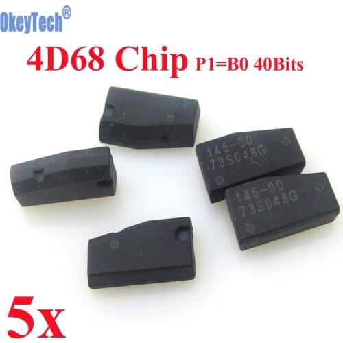 OkeyTech 5pcs/lot Car Key Chip Carbon 4D68 Chip P1=B0 40 Bits TP29 For TOYOTA LEXCUS PRADO Ceramics Auto Transponder Chip