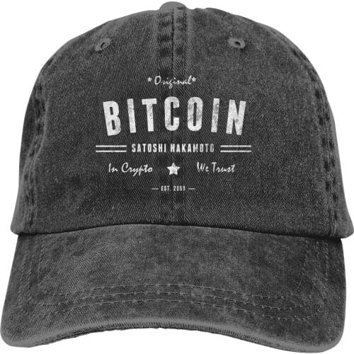 Original Satoshi BTC Crypto Baseball Caps Peaked Cap Bitcoin Cryptocurrency Miners Meme Sun Shade Hats for Men