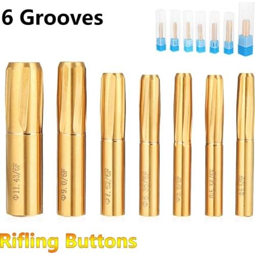 6 Flutes Spiral Reamer 5.5mm 5.56mm 5.6mm 6.35mm 7.62mm 11.43mm Helical Machine Chamber 5.5-11.43mm Rifling Button Reamer Tools