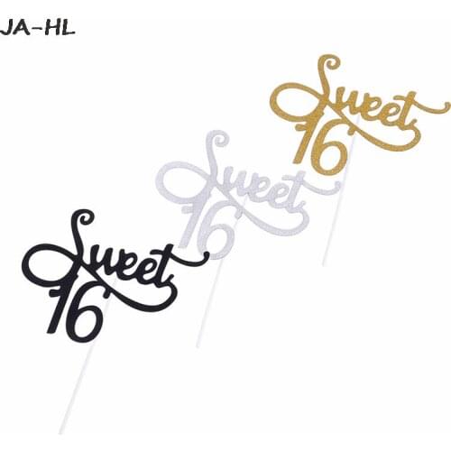 Printed Satin Sash/Letters Rose Heart Party Banner Hanging 16th Birthday Party Themes Sweet 16 Cake Topper/Letters Decoration