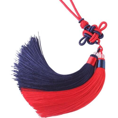 Mixed Colors Chinese Knots Ice Silk Tassels For DIY Jewelry Home Curtain Sewing Accessories Car Key Bag Pendant Craft Tassel